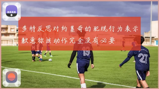 多特反思对约基奇的犯规行为表示歉意称该动作完全没有必要