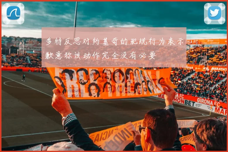 多特反思对约基奇的犯规行为表示歉意称该动作完全没有必要