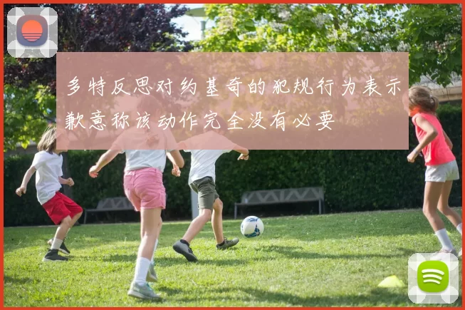 多特反思对约基奇的犯规行为表示歉意称该动作完全没有必要