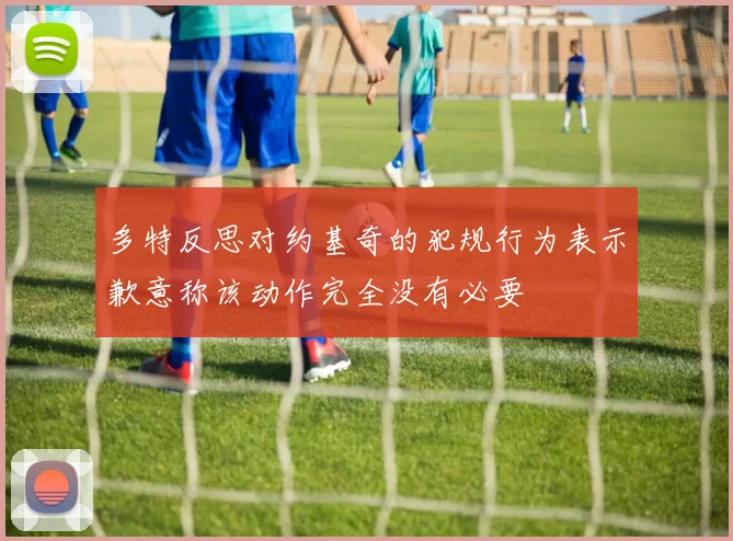 多特反思对约基奇的犯规行为表示歉意称该动作完全没有必要
