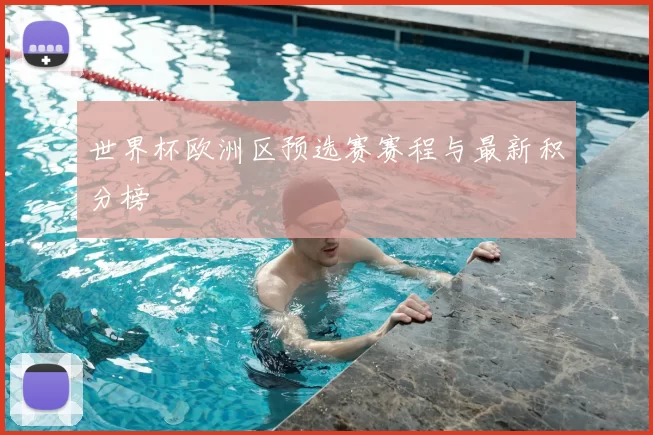 世界杯欧洲区预选赛赛程与最新积分榜