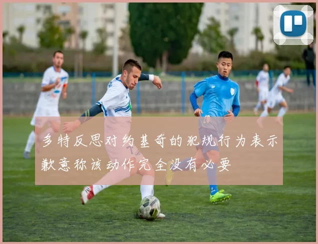 多特反思对约基奇的犯规行为表示歉意称该动作完全没有必要